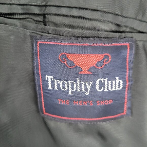Trophy Club Navy 2 Gold Button Single Vented Notch Blazer Sport Coat 43R - Picture 3 of 15